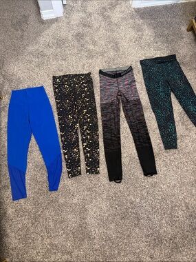 Women’s Assorted Performance Leggings Pack - Blue, Black, Multicolor, Teal